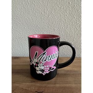 Disney Jerry Leigh Vintage Style Minnie Mouse Black/Pink Mug